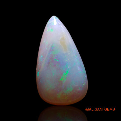 1.00 Cts Natural Australian Fire Opal Loose Gemstone Pear Cabochon 10x6x2 mm AG-166