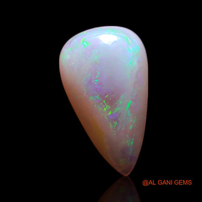 1.00 Cts Natural Australian Fire Opal Loose Gemstone Pear Cabochon 10x6x2 mm AG-166