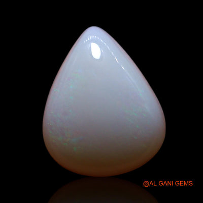 1.50 Cts Natural Australian Fire Opal Loose Gemstone Pear Cabochon 9x7x3 mm AG-167
