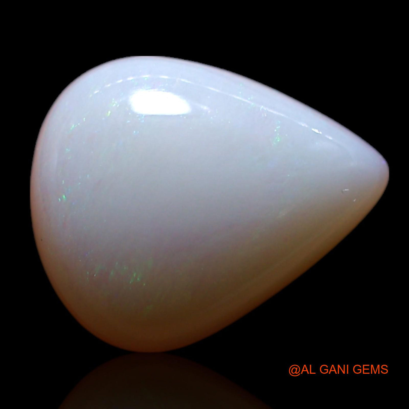 1.50 Cts Natural Australian Fire Opal Loose Gemstone Pear Cabochon 9x7x3 mm AG-167