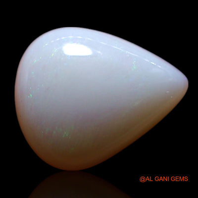 1.50 Cts Natural Australian Fire Opal Loose Gemstone Pear Cabochon 9x7x3 mm AG-167