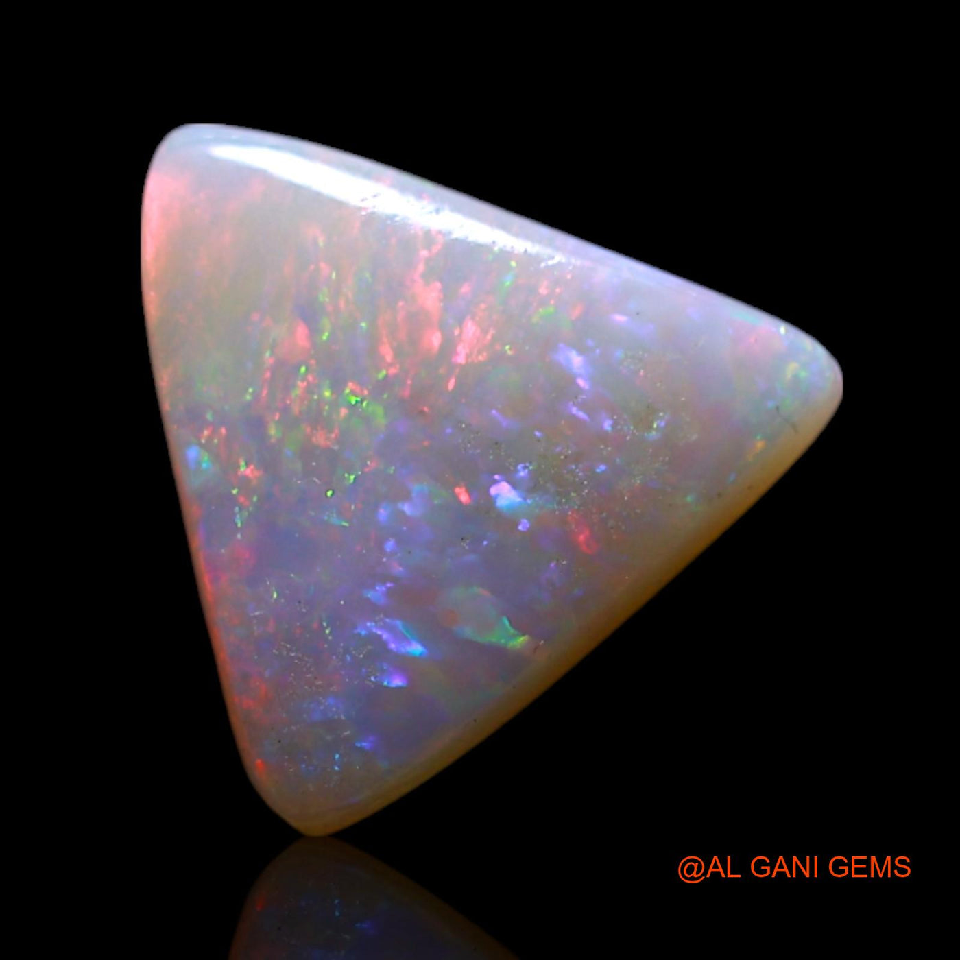 1.00 Cts Natural Australian Fire Opal Loose Gemstone Trillion Cabochon 8x8x2 mm AG-168