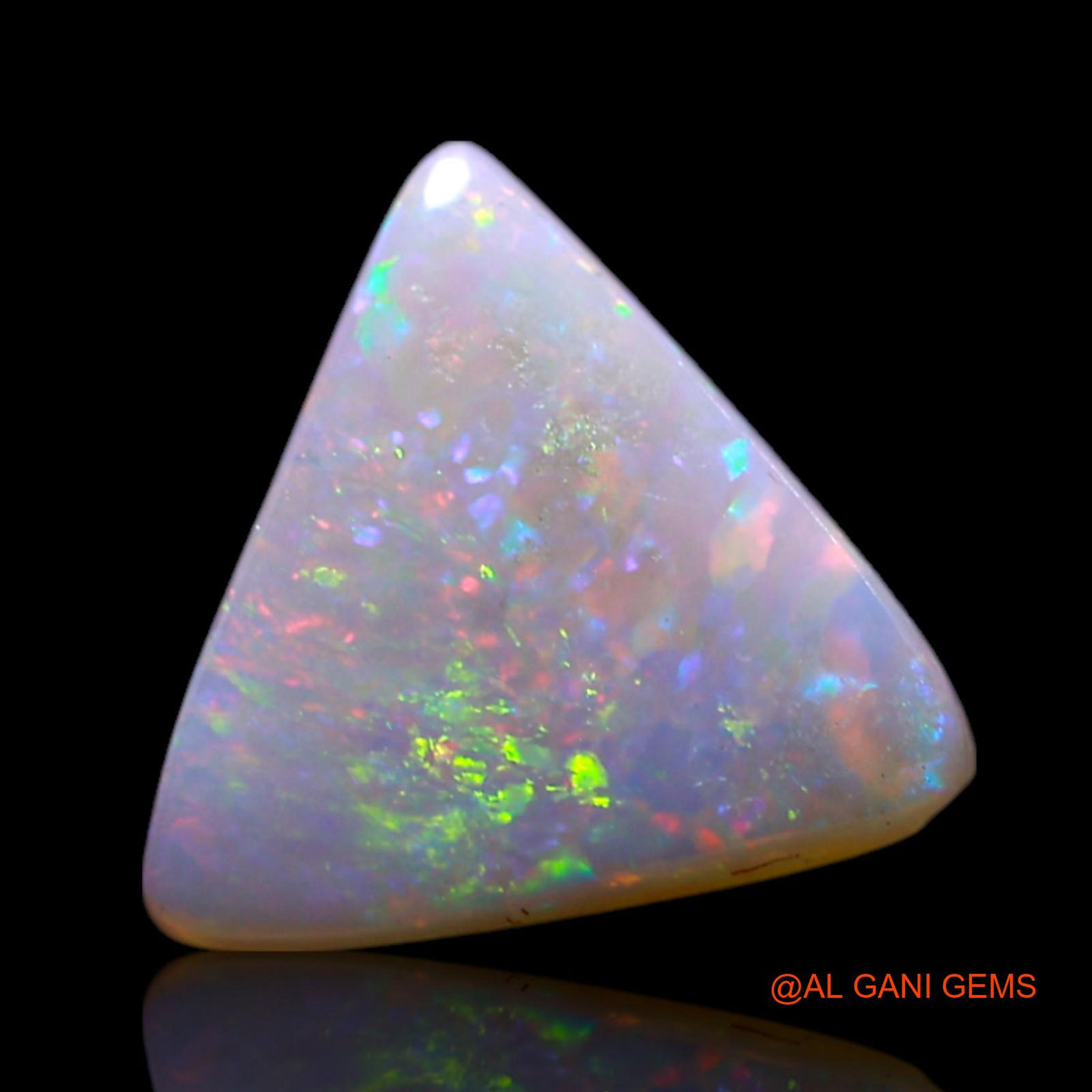 1.00 Cts Natural Australian Fire Opal Loose Gemstone Trillion Cabochon 8x8x2 mm AG-168
