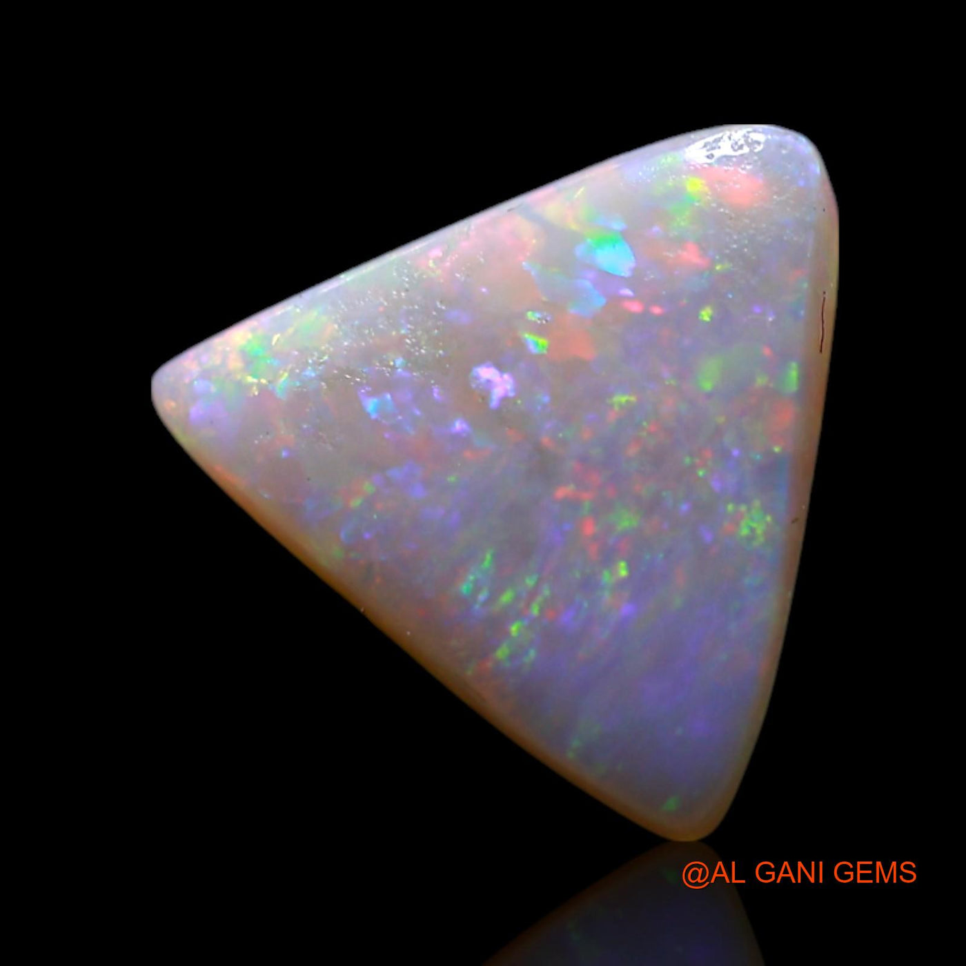 1.00 Cts Natural Australian Fire Opal Loose Gemstone Trillion Cabochon 8x8x2 mm AG-168