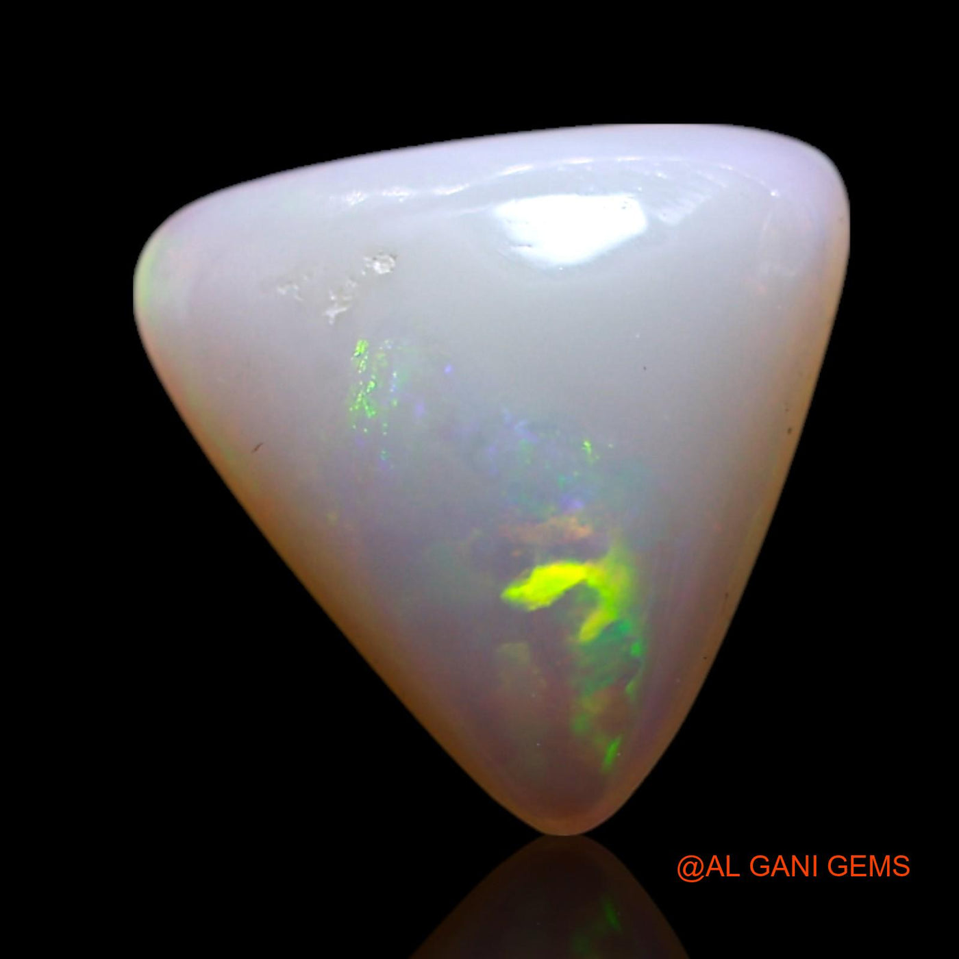 1.00 Cts Unheated Australian Fire Opal Loose Gemstone Trillion Cabochon Natural 9x8x2 mm AG-169