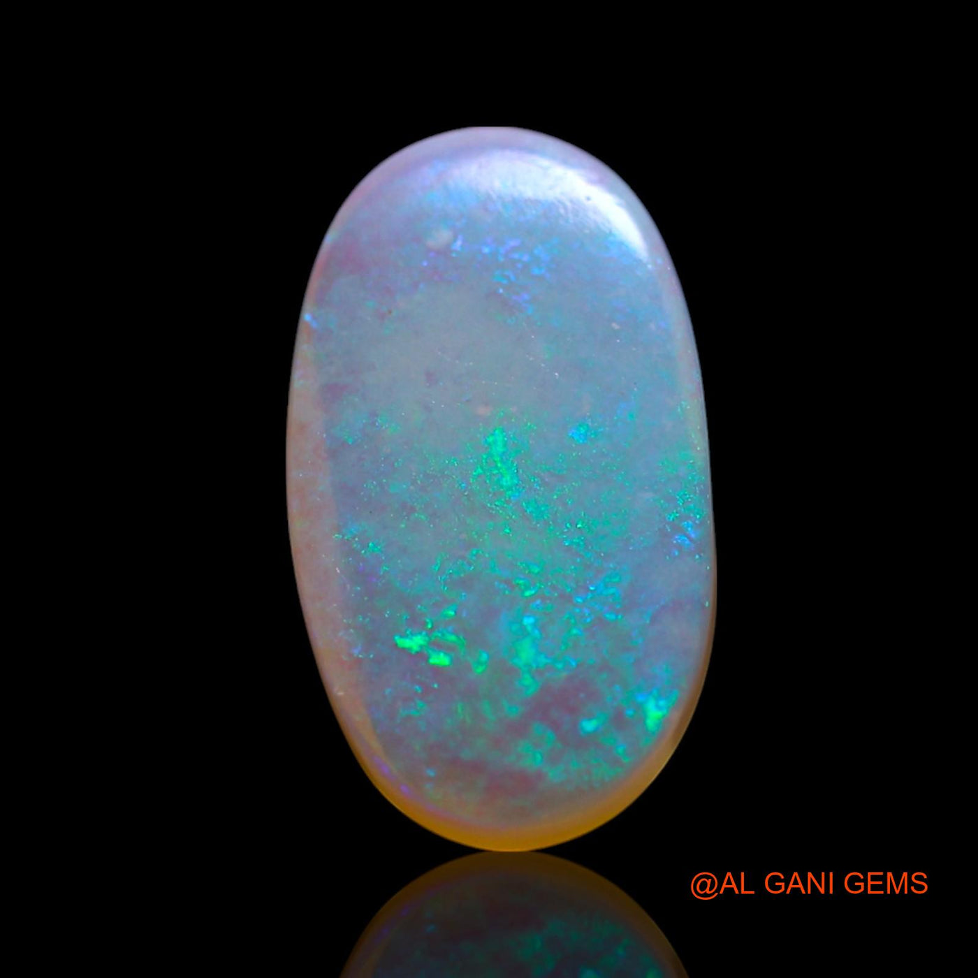 Natural Untreated Fire Opal Loose Gemstone Oval Cabochon From Australia 1.80 Cts 12x7x2 mm AG-16