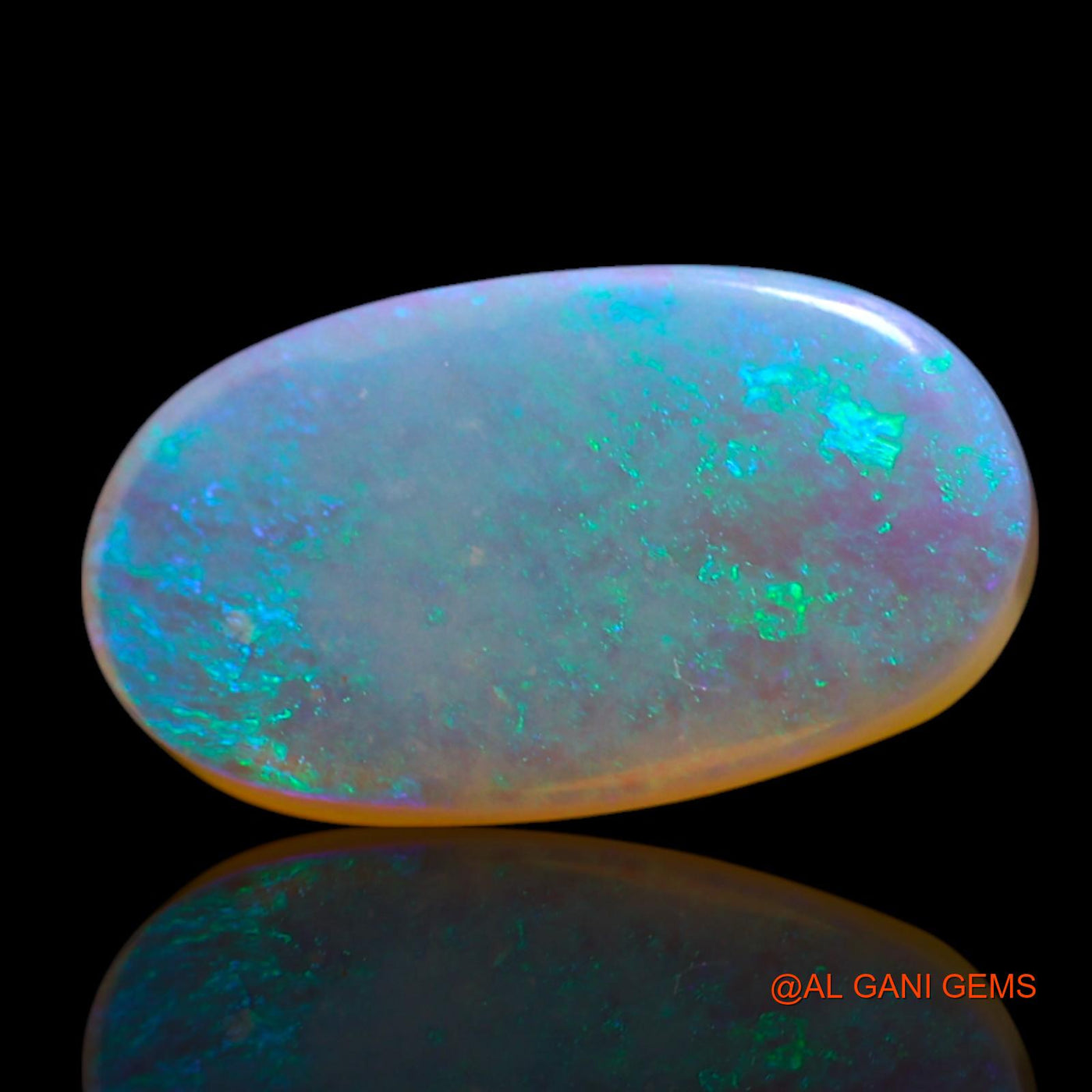 Natural Untreated Fire Opal Loose Gemstone Oval Cabochon From Australia 1.80 Cts 12x7x2 mm AG-16