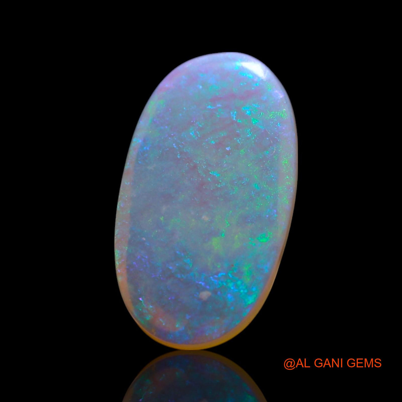 Natural Untreated Fire Opal Loose Gemstone Oval Cabochon From Australia 1.80 Cts 12x7x2 mm AG-16