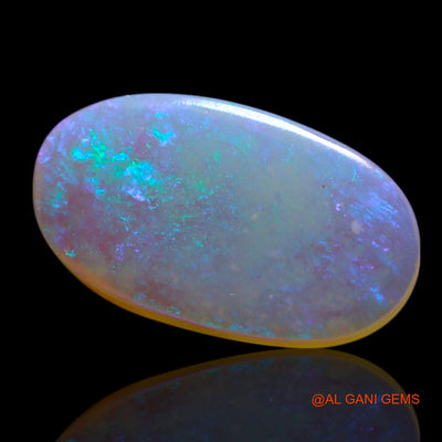 Natural Untreated Fire Opal Loose Gemstone Oval Cabochon From Australia 1.80 Cts 12x7x2 mm AG-16