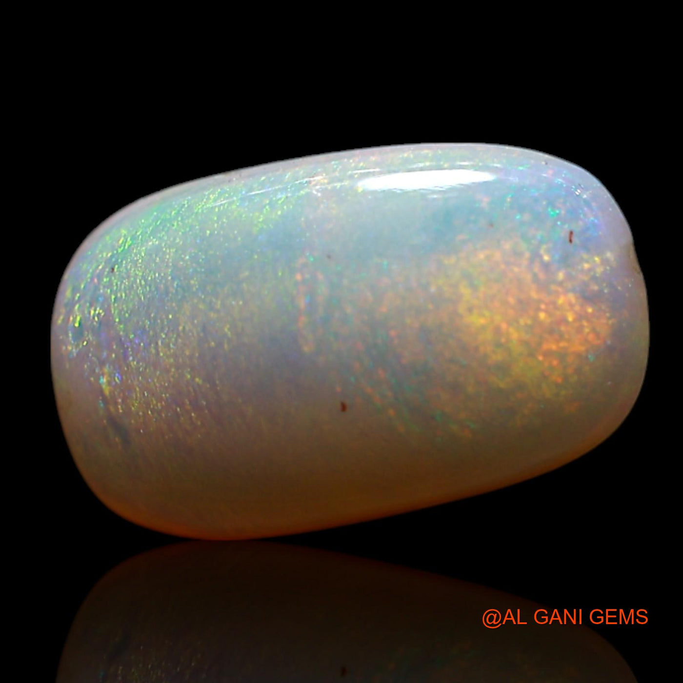 1.00 Cts Natural Australian Fire Opal Loose Gemstone Oval Cabochon 10x6x3 mm AG-170