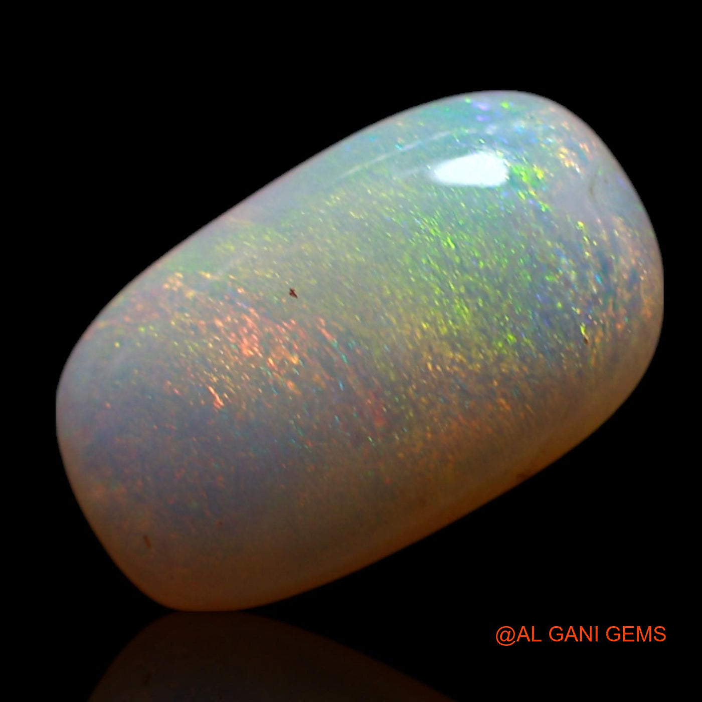 1.00 Cts Natural Australian Fire Opal Loose Gemstone Oval Cabochon 10x6x3 mm AG-170