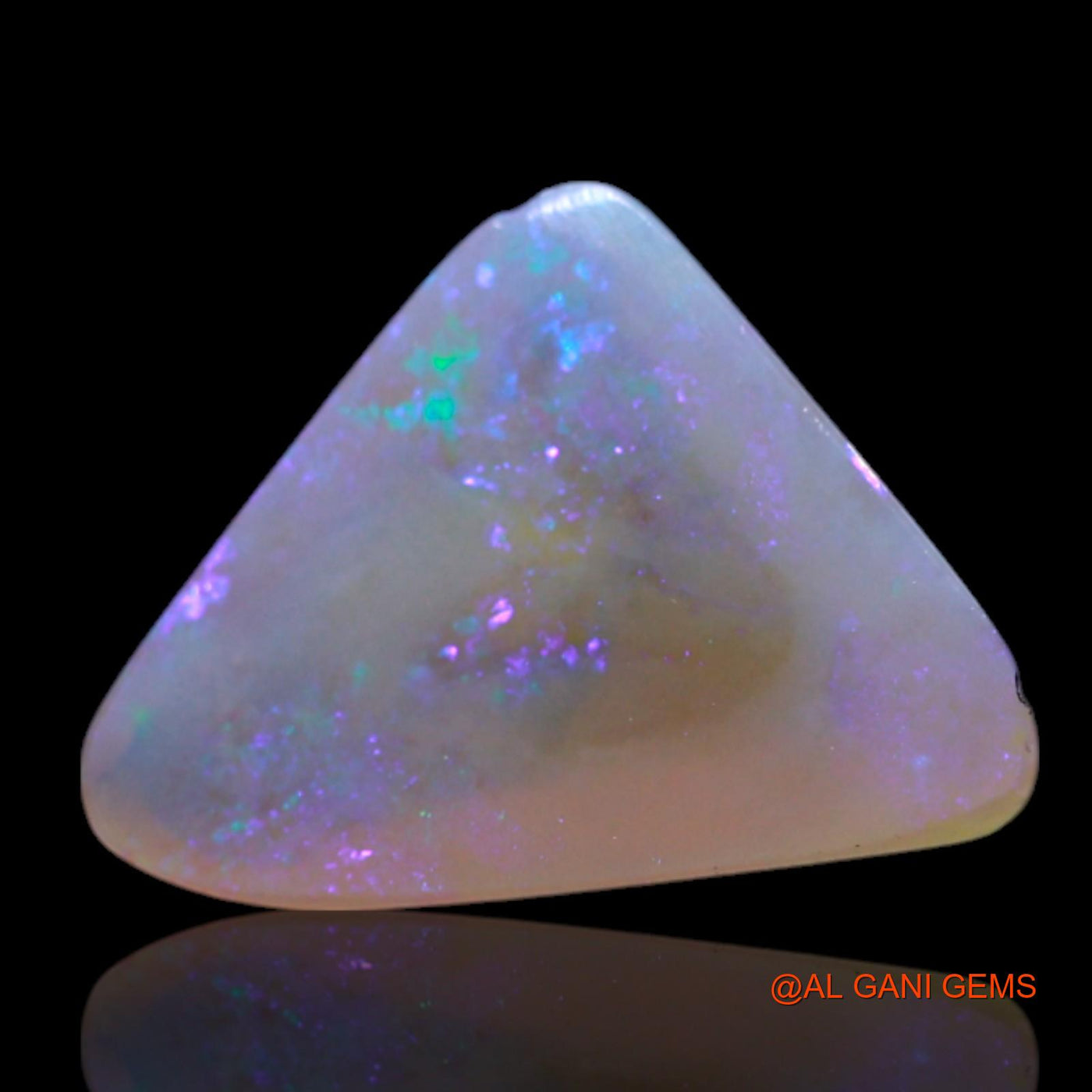 1.00 Cts Unheated Australian Fire Opal Loose Gemstone Trillion Cabochon Natural 8x7x3 mm AG-174