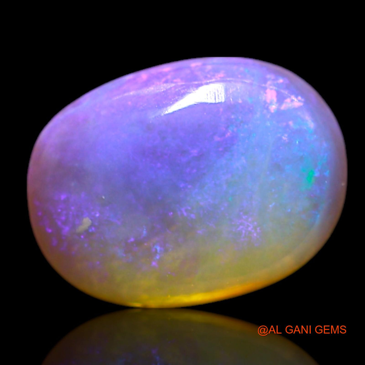 1.00 Cts Natural Australian Fire Opal Loose Gemstone Oval Cabochon 9x6x2 mm AG-175