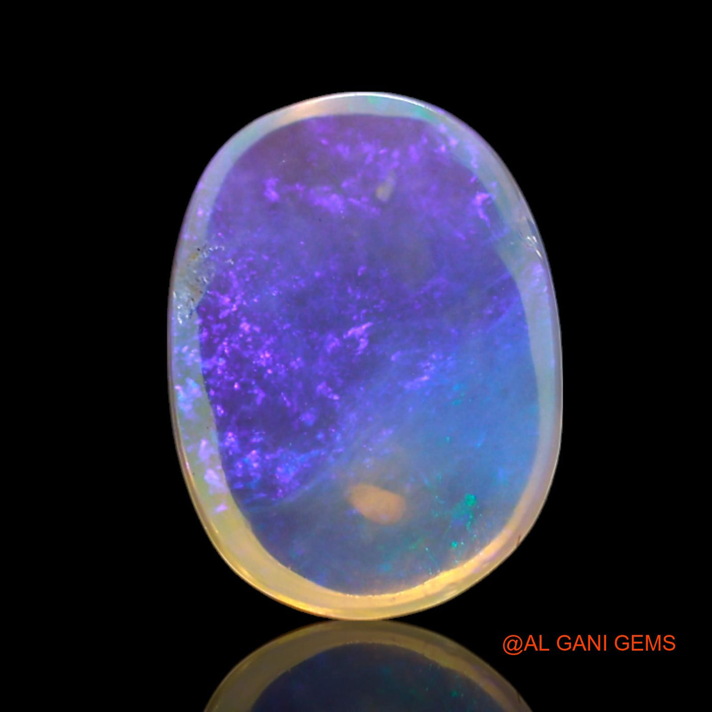 1.00 Cts Natural Australian Fire Opal Loose Gemstone Oval Cabochon 9x6x2 mm AG-175