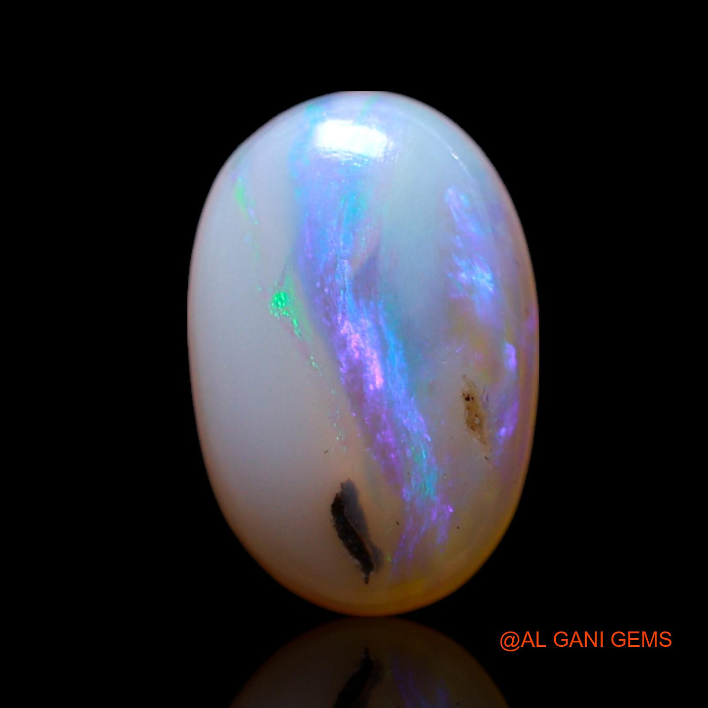 Natural Untreated Fire Opal Loose Gemstone Oval Cabochon From Australia 1.00 Cts 9x6x2 mm AG-176