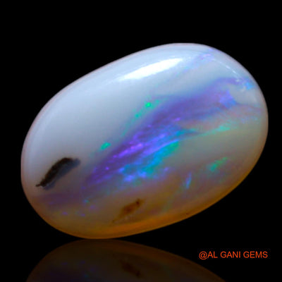 Natural Untreated Fire Opal Loose Gemstone Oval Cabochon From Australia 1.00 Cts 9x6x2 mm AG-176