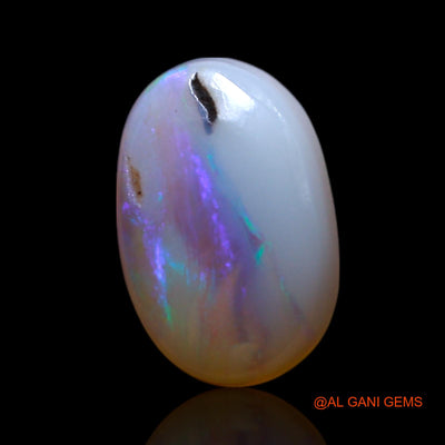 Natural Untreated Fire Opal Loose Gemstone Oval Cabochon From Australia 1.00 Cts 9x6x2 mm AG-176