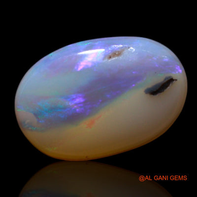 Natural Untreated Fire Opal Loose Gemstone Oval Cabochon From Australia 1.00 Cts 9x6x2 mm AG-176