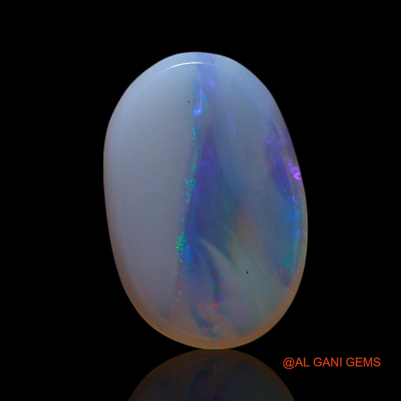 Natural Untreated Fire Opal Loose Gemstone Oval Cabochon From Australia 1.00 Cts 9x6x2 mm AG-176