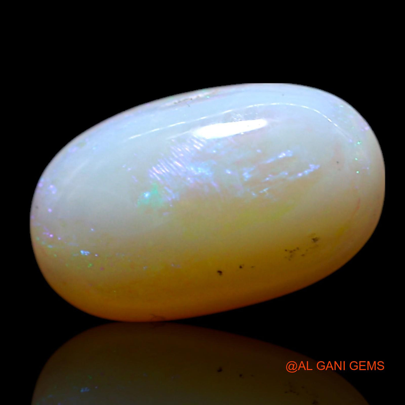 1.00 Cts Natural Australian Fire Opal Loose Gemstone Oval Cabochon 10x6x3 mm AG-177