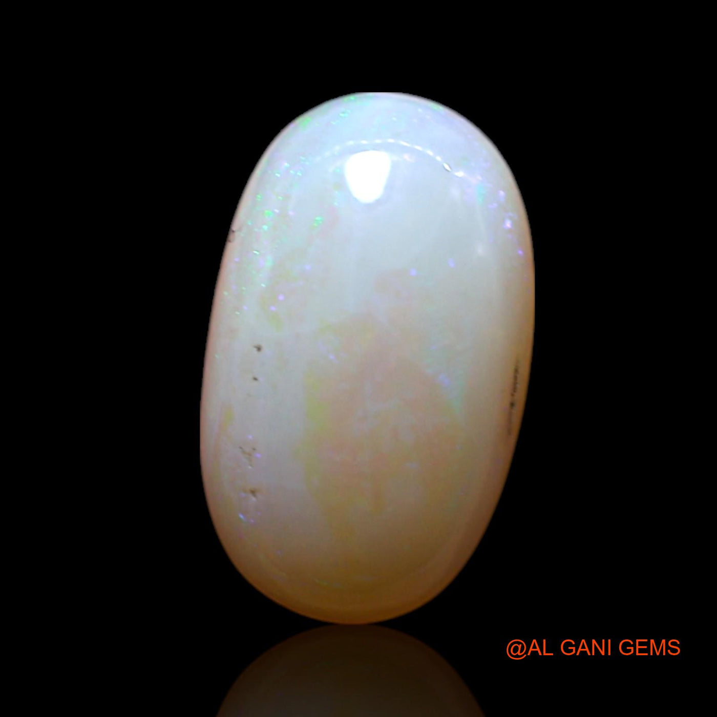 1.00 Cts Natural Australian Fire Opal Loose Gemstone Oval Cabochon 10x6x3 mm AG-177