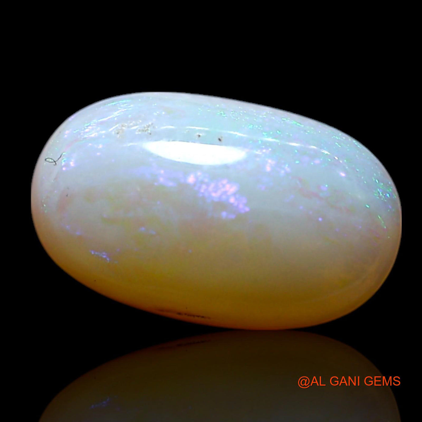 1.00 Cts Natural Australian Fire Opal Loose Gemstone Oval Cabochon 10x6x3 mm AG-177
