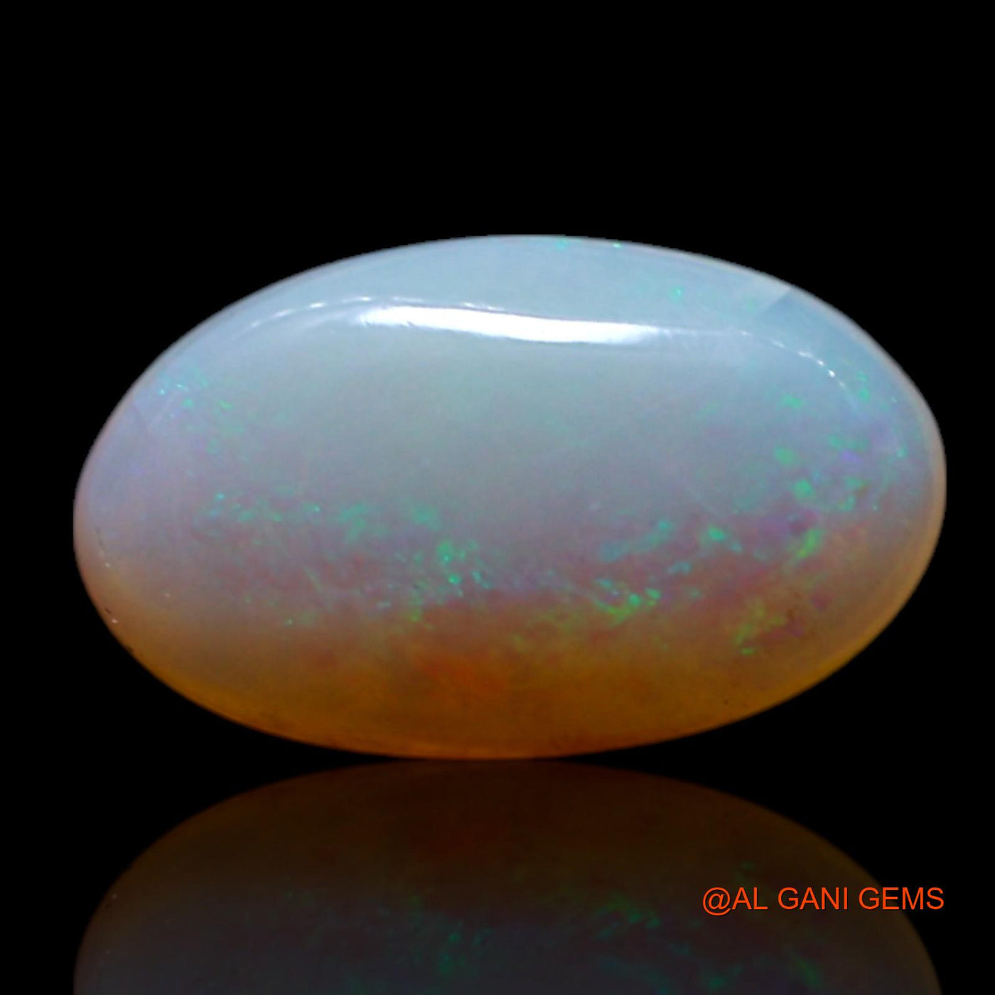 1.00 Cts Natural Australian Fire Opal Oval Cabochon Loose Gemstone For Jewelry 10x6x2 mm AG-178