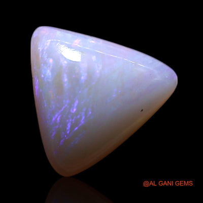 Natural Fire Opal Gemstone 1.00 Cts Loose Trillion Cabochon From Australia 8x8x3 mm AG-179