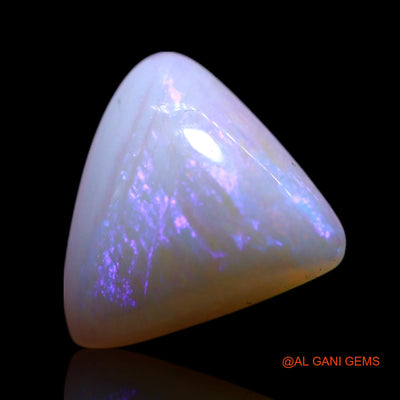 Natural Fire Opal Gemstone 1.00 Cts Loose Trillion Cabochon From Australia 8x8x3 mm AG-179