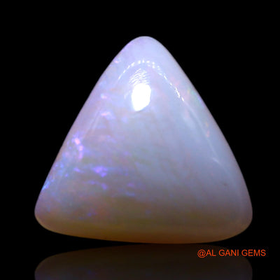 Natural Fire Opal Gemstone 1.00 Cts Loose Trillion Cabochon From Australia 8x8x3 mm AG-179