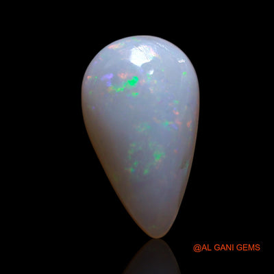 1.50 Cts Natural Australian Fire Opal Loose Gemstone Pear Cabochon 12x7x3 mm AG-17