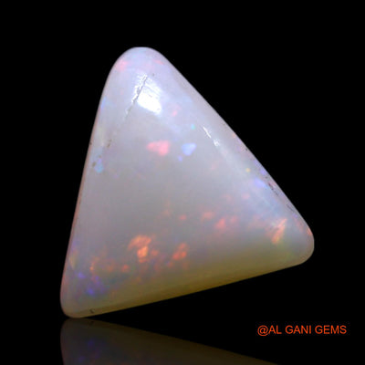 Natural Untreated Fire Opal Loose Gemstone Trillion Cabochon From Australia 1.00 Cts 8x7x3 mm AG-180