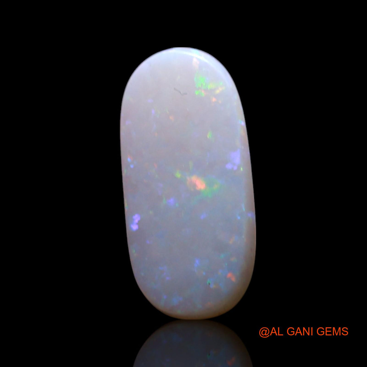 0.80 Cts Natural Australian Fire Opal Loose Gemstone Oval Cabochon 11x5x1 mm AG-181