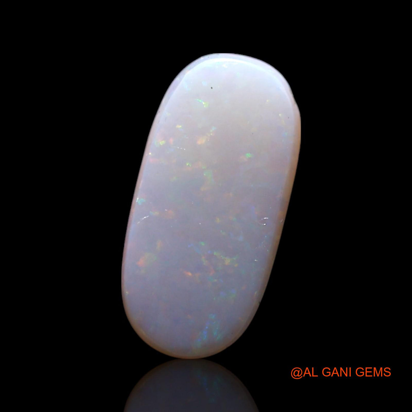 0.80 Cts Natural Australian Fire Opal Loose Gemstone Oval Cabochon 11x5x1 mm AG-181