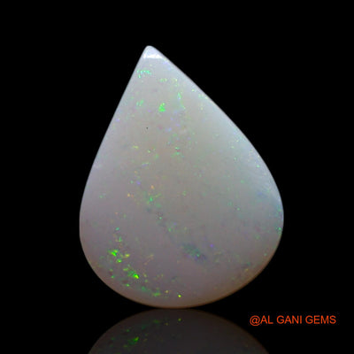1.00 Cts Natural Australian Fire Opal Loose Gemstone Pear Cabochon 10x8x2 mm AG-182
