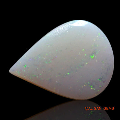 1.00 Cts Natural Australian Fire Opal Loose Gemstone Pear Cabochon 10x8x2 mm AG-182