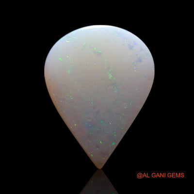 1.00 Cts Natural Australian Fire Opal Loose Gemstone Pear Cabochon 10x8x2 mm AG-182