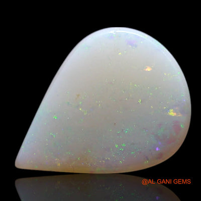 1.00 Cts Natural Australian Fire Opal Loose Gemstone Pear Cabochon 10x8x2 mm AG-182