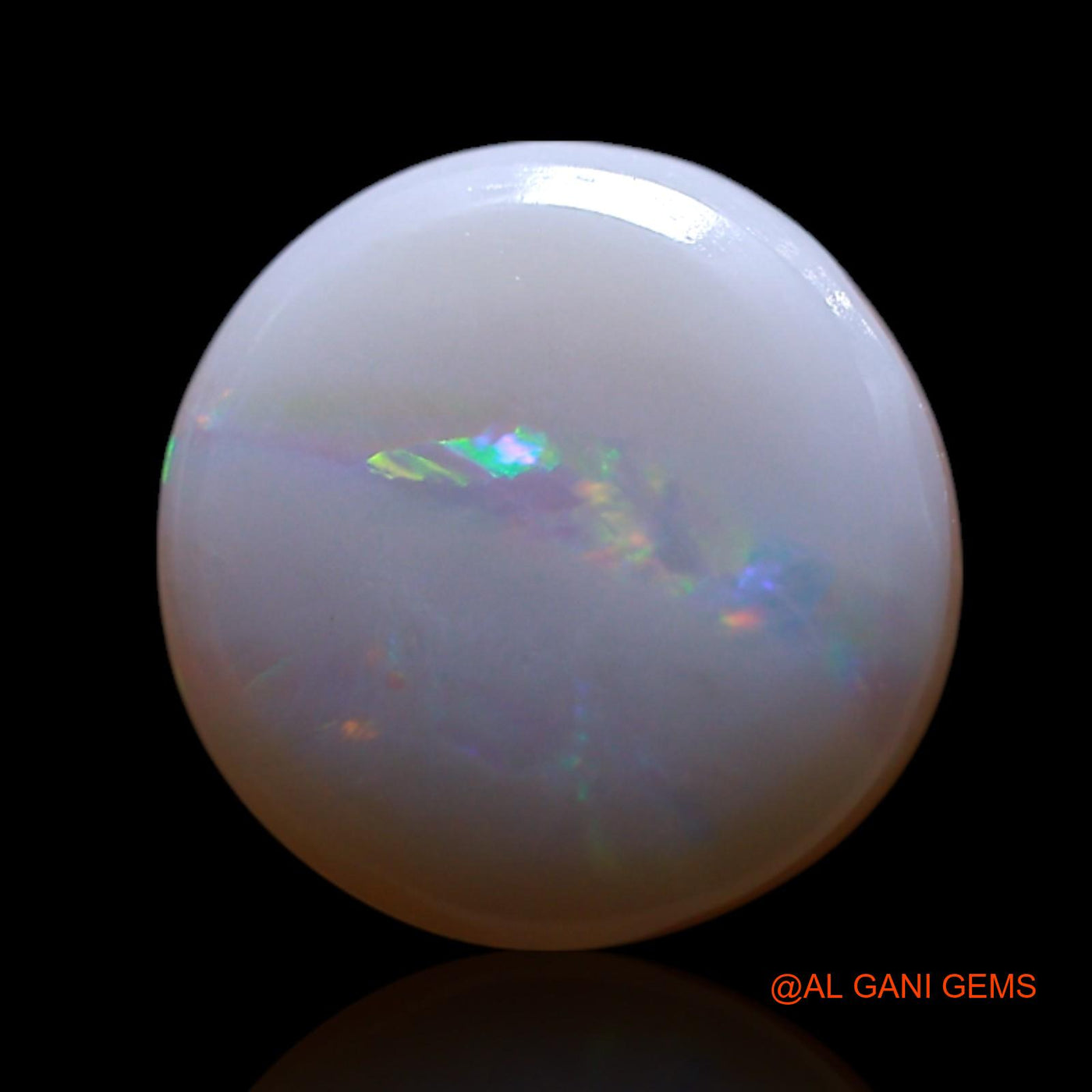Natural Untreated Fire Opal Loose Gemstone Oval Cabochon From Australia 1.80 Cts 8x8x3 mm AG-183