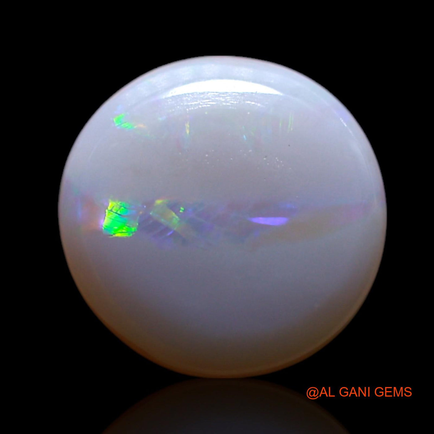 Natural Untreated Fire Opal Loose Gemstone Oval Cabochon From Australia 1.80 Cts 8x8x3 mm AG-183