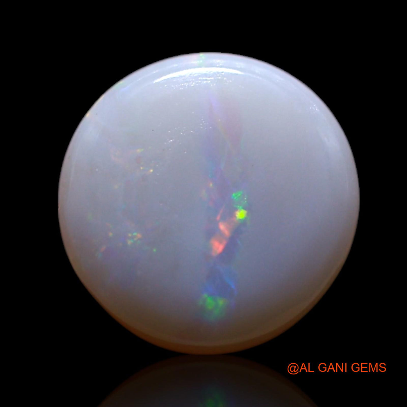 Natural Untreated Fire Opal Loose Gemstone Oval Cabochon From Australia 1.80 Cts 8x8x3 mm AG-183