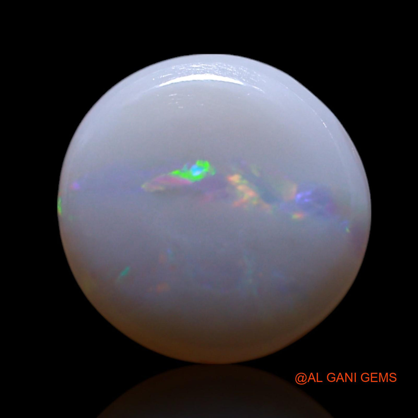 Natural Untreated Fire Opal Loose Gemstone Oval Cabochon From Australia 1.80 Cts 8x8x3 mm AG-183
