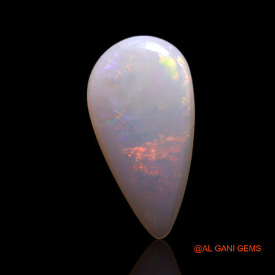 Natural Fire Opal Gemstone 0.70 Cts Loose Pear Cabochon From Australia 11x5x2 mm AG-184