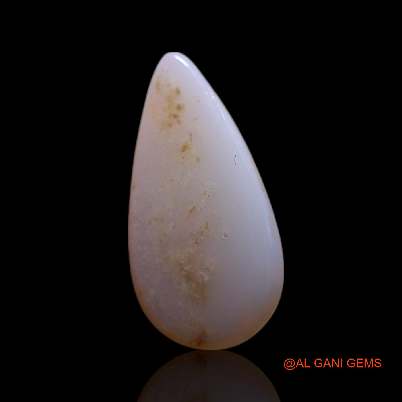 Natural Fire Opal Gemstone 0.70 Cts Loose Pear Cabochon From Australia 11x5x2 mm AG-184