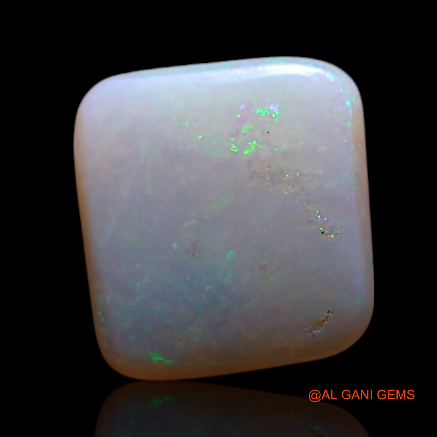 1.00 Cts Natural Australian Fire Opal Loose Gemstone Square Cabochon 8x8x1 mm AG-185