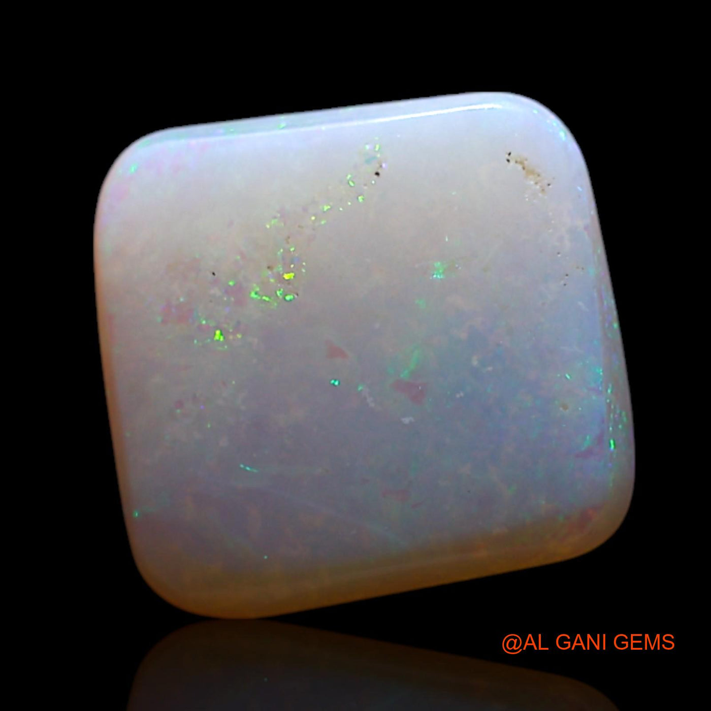 1.00 Cts Natural Australian Fire Opal Loose Gemstone Square Cabochon 8x8x1 mm AG-185