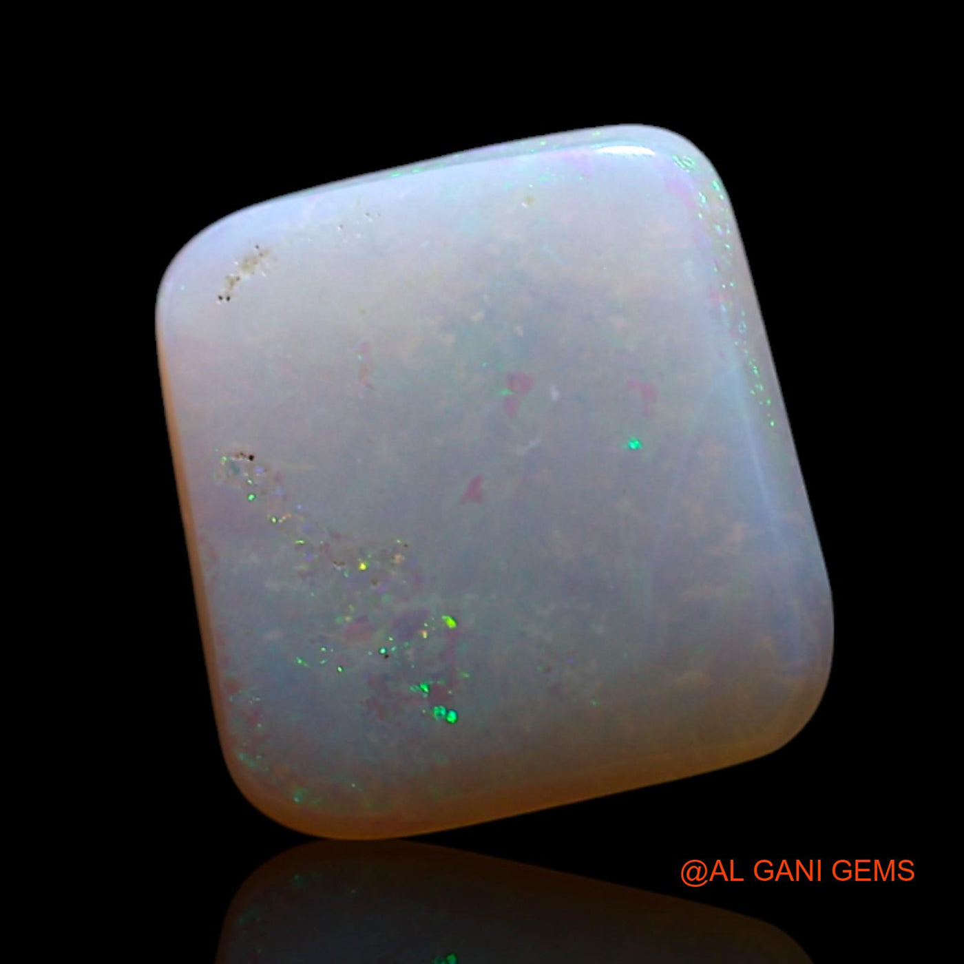 1.00 Cts Natural Australian Fire Opal Loose Gemstone Square Cabochon 8x8x1 mm AG-185