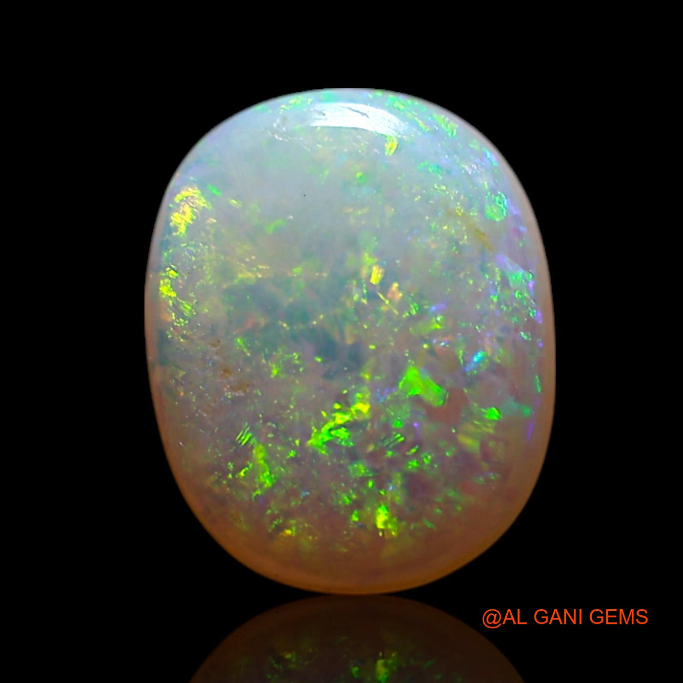 Natural Untreated Fire Opal Loose Gemstone Oval Cabochon From Australia 1.00 Cts 9x7x2 mm AG-186