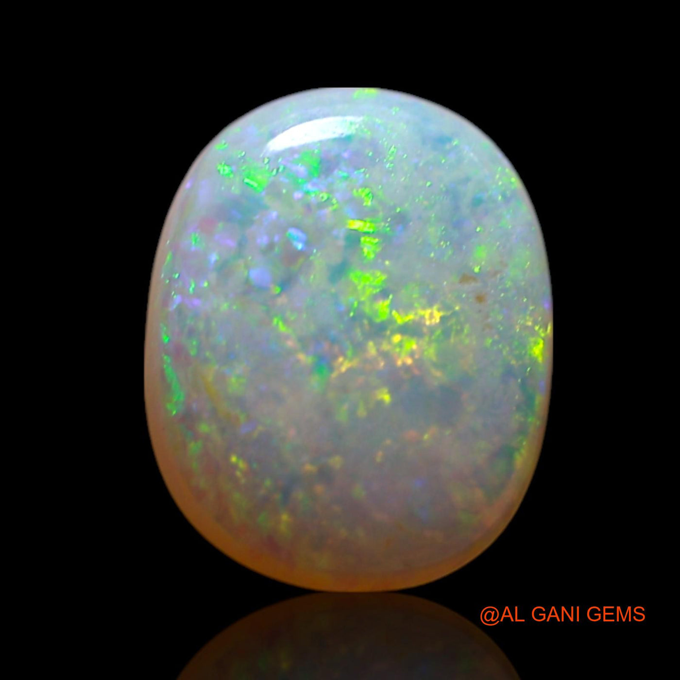 Natural Untreated Fire Opal Loose Gemstone Oval Cabochon From Australia 1.00 Cts 9x7x2 mm AG-186