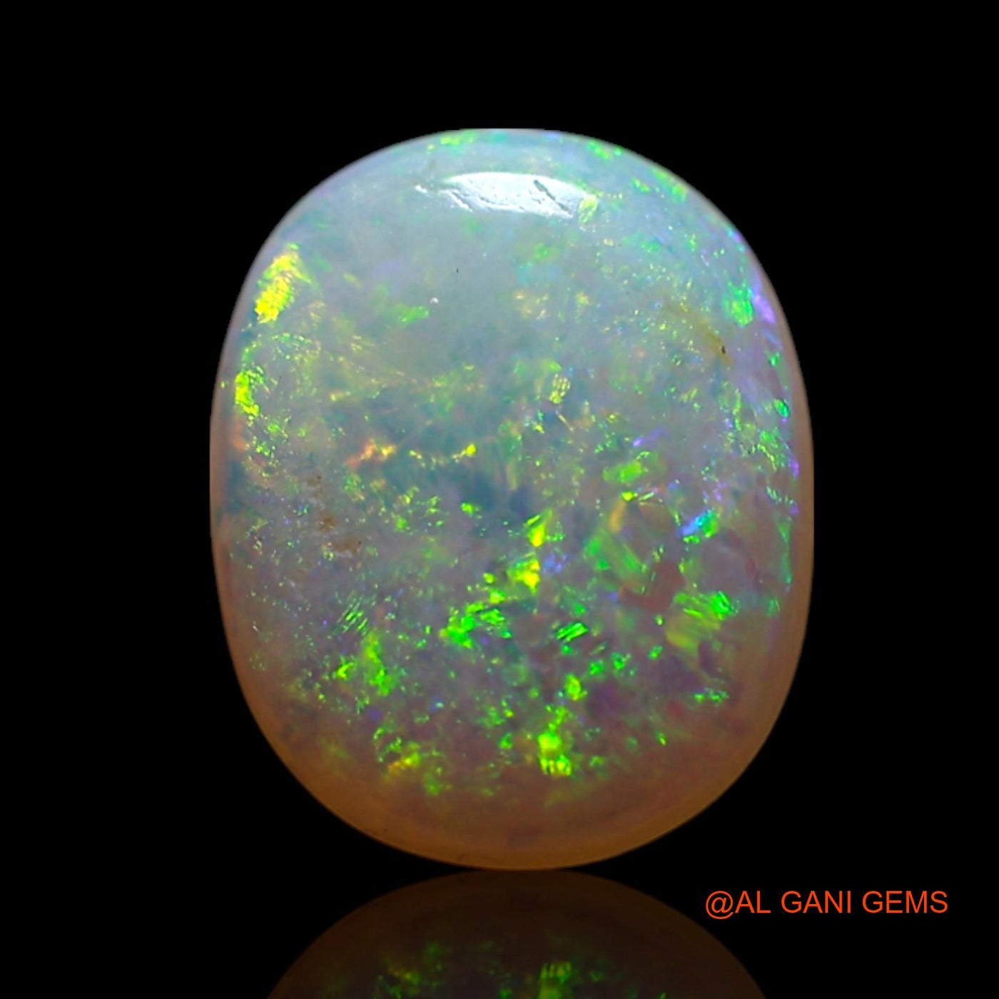 Natural Untreated Fire Opal Loose Gemstone Oval Cabochon From Australia 1.00 Cts 9x7x2 mm AG-186